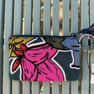 NWT Vera Bradley Zip ID Wallet "Falling Flowers"